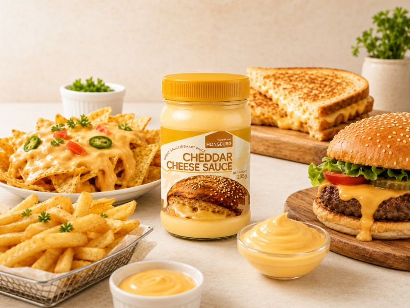 ချောမွတ်သော Cheddar Cheese Sauce