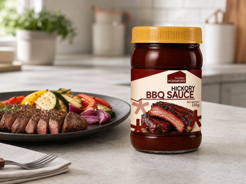 ထူထဲသော Smoky Hickory BBQ ဆော့စ်