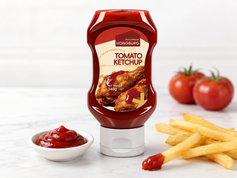 မွှေးပြီး ထူထဲသော ခရမ်းချဉ်သီး Ketchup